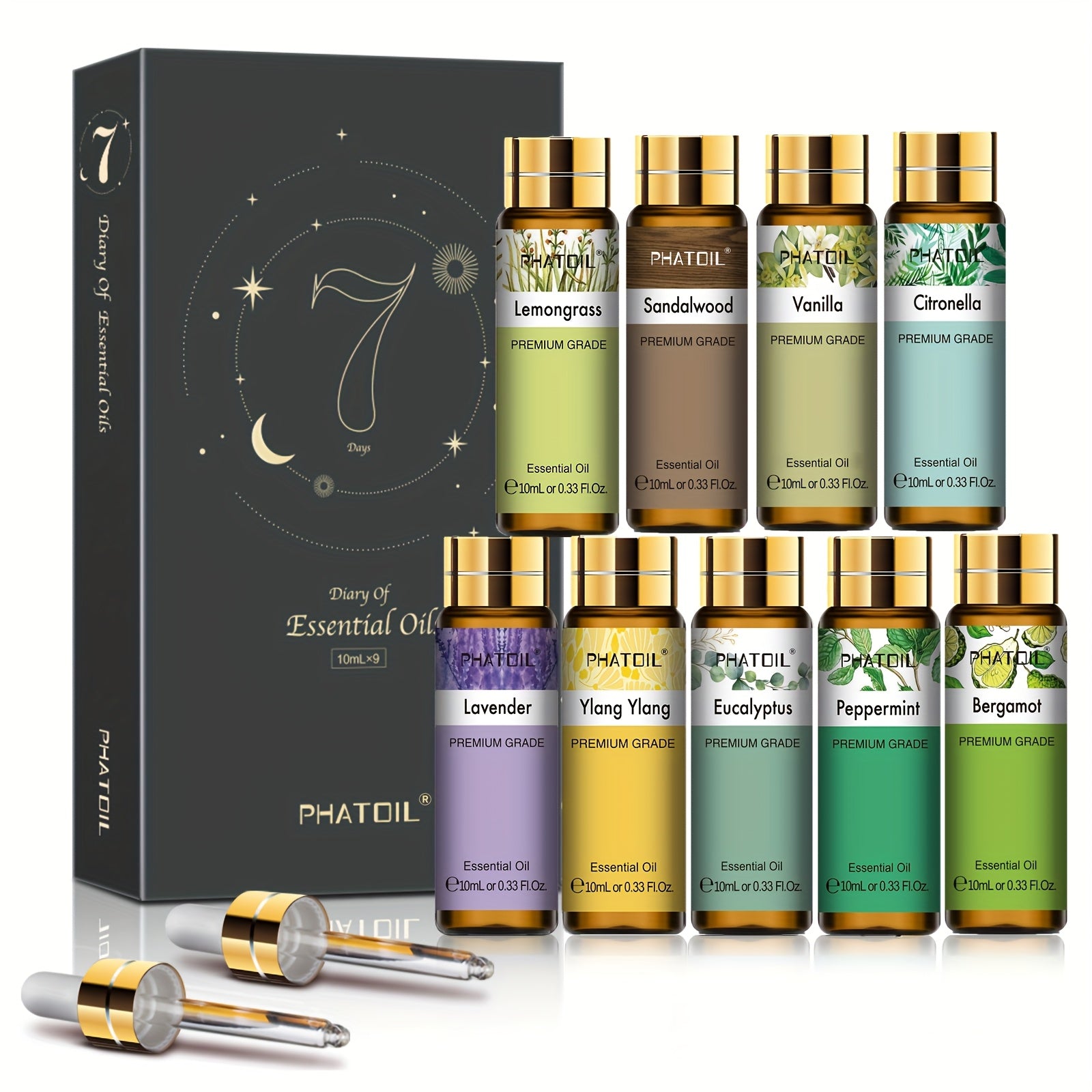 Essential oils gift set 9pcs - 10ml