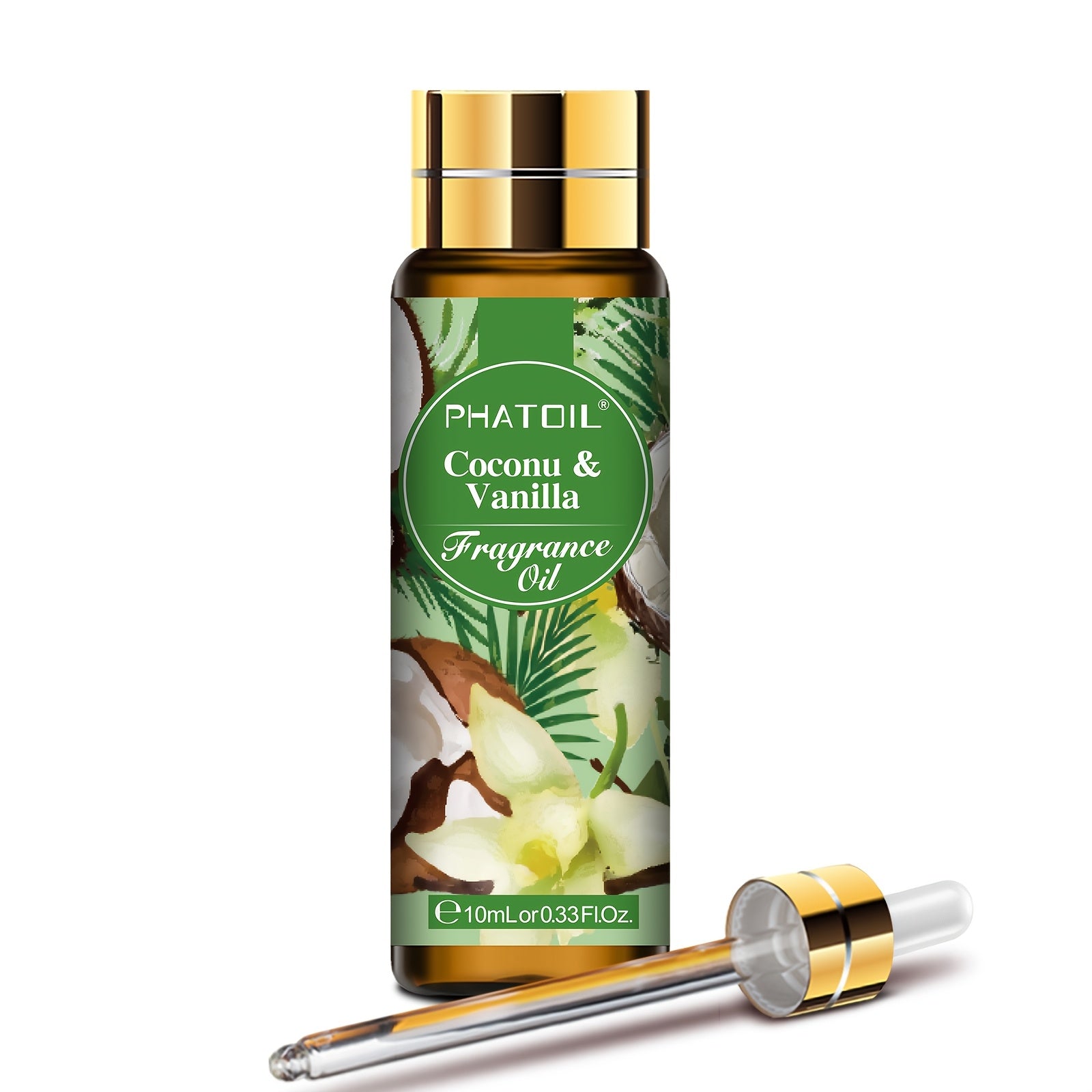 Huile parfumée Coconut & Vanille, concentré de parfum - 10ml