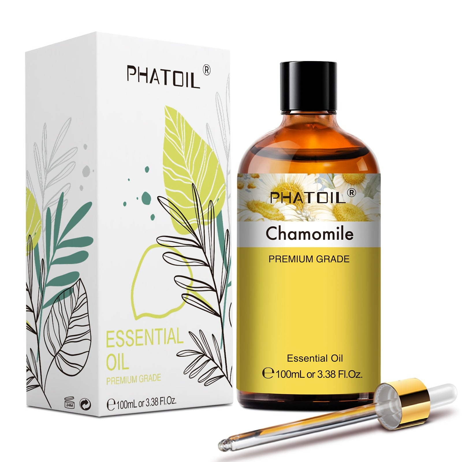 Premium Chamomile Essential Oil - 100ml/ 3.8fl.oz