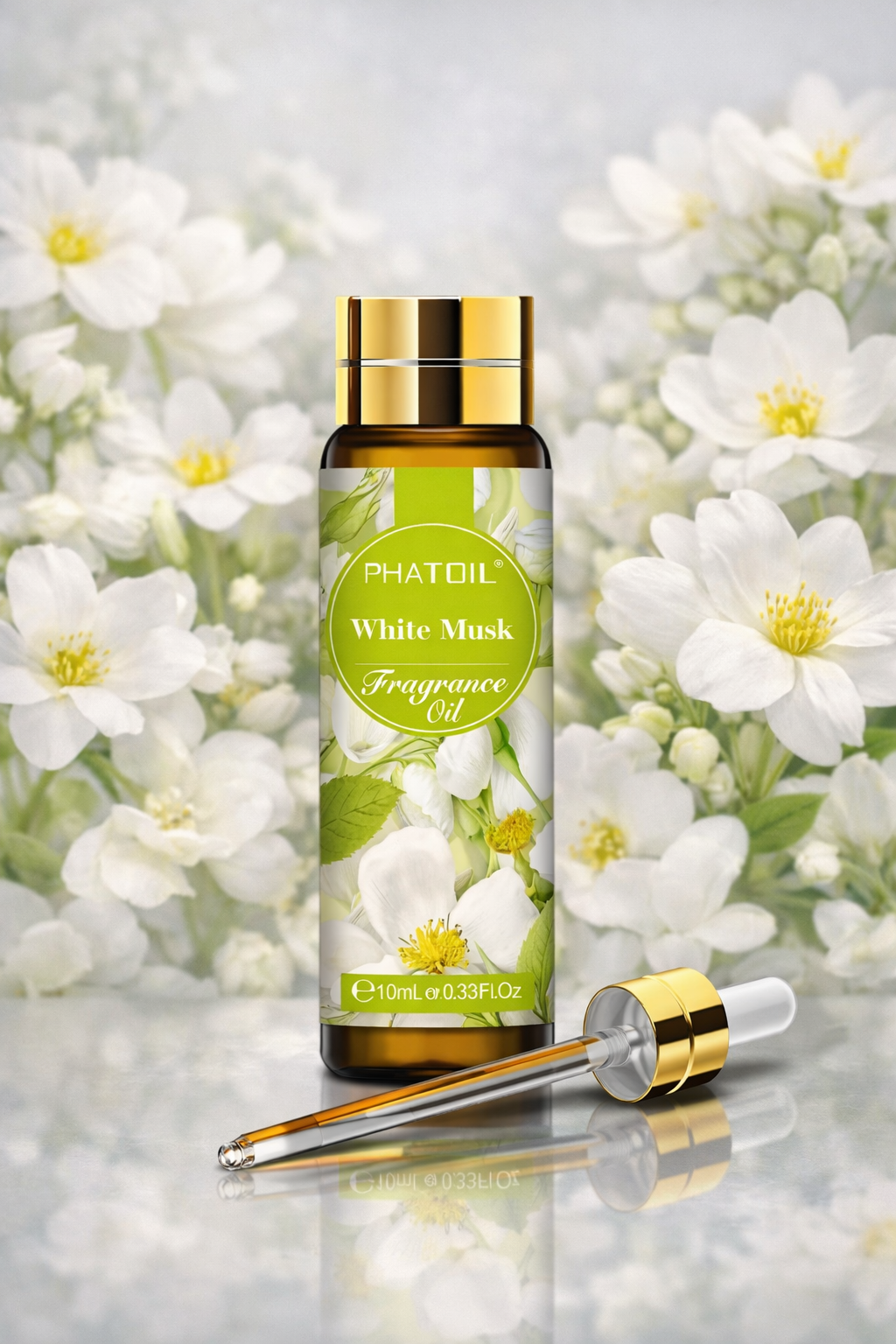 Huile parfumée Musc blanc, concentré de parfum - 10ml