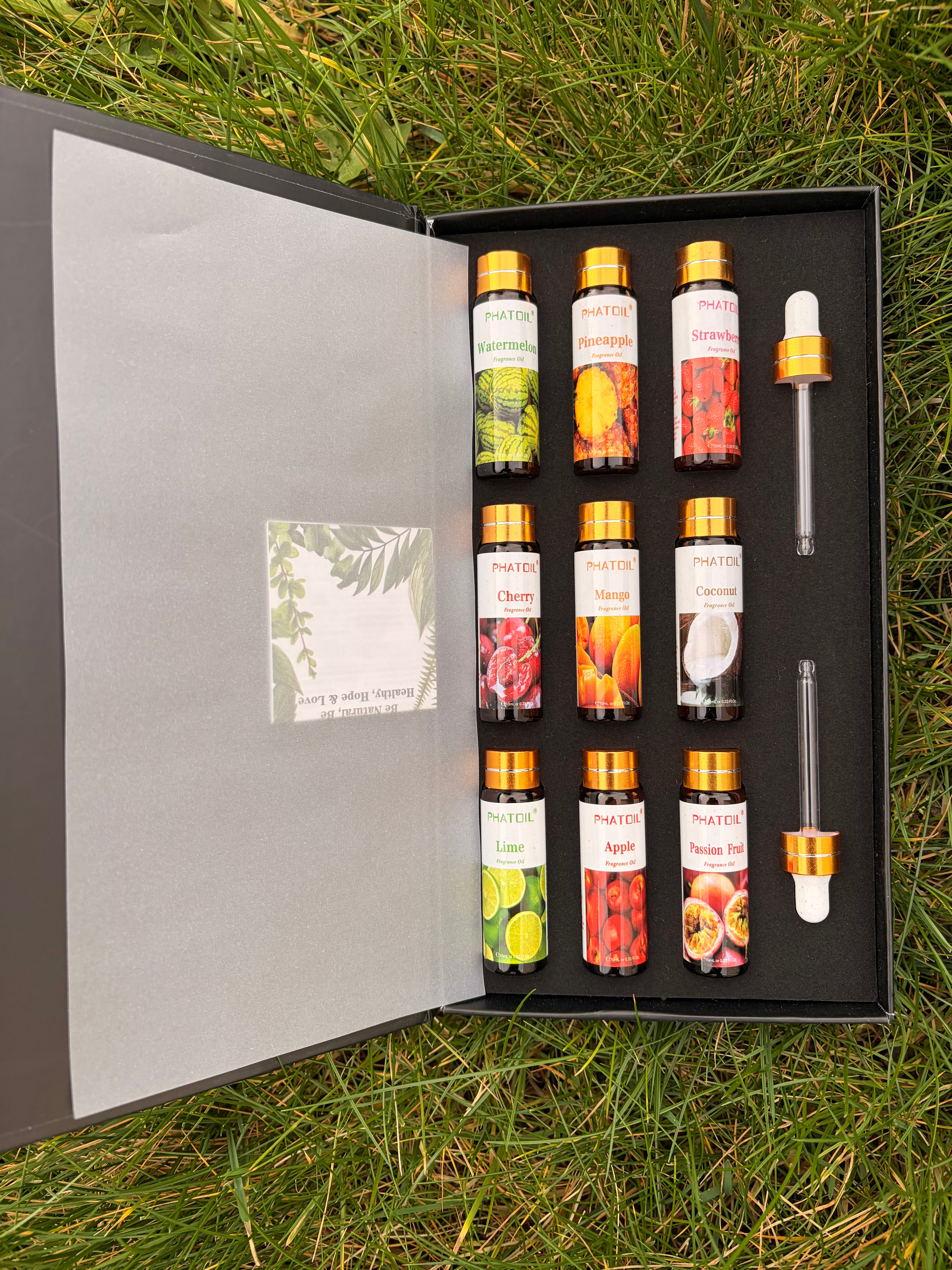 Coffret de 9 huiles parfumées - 10ml