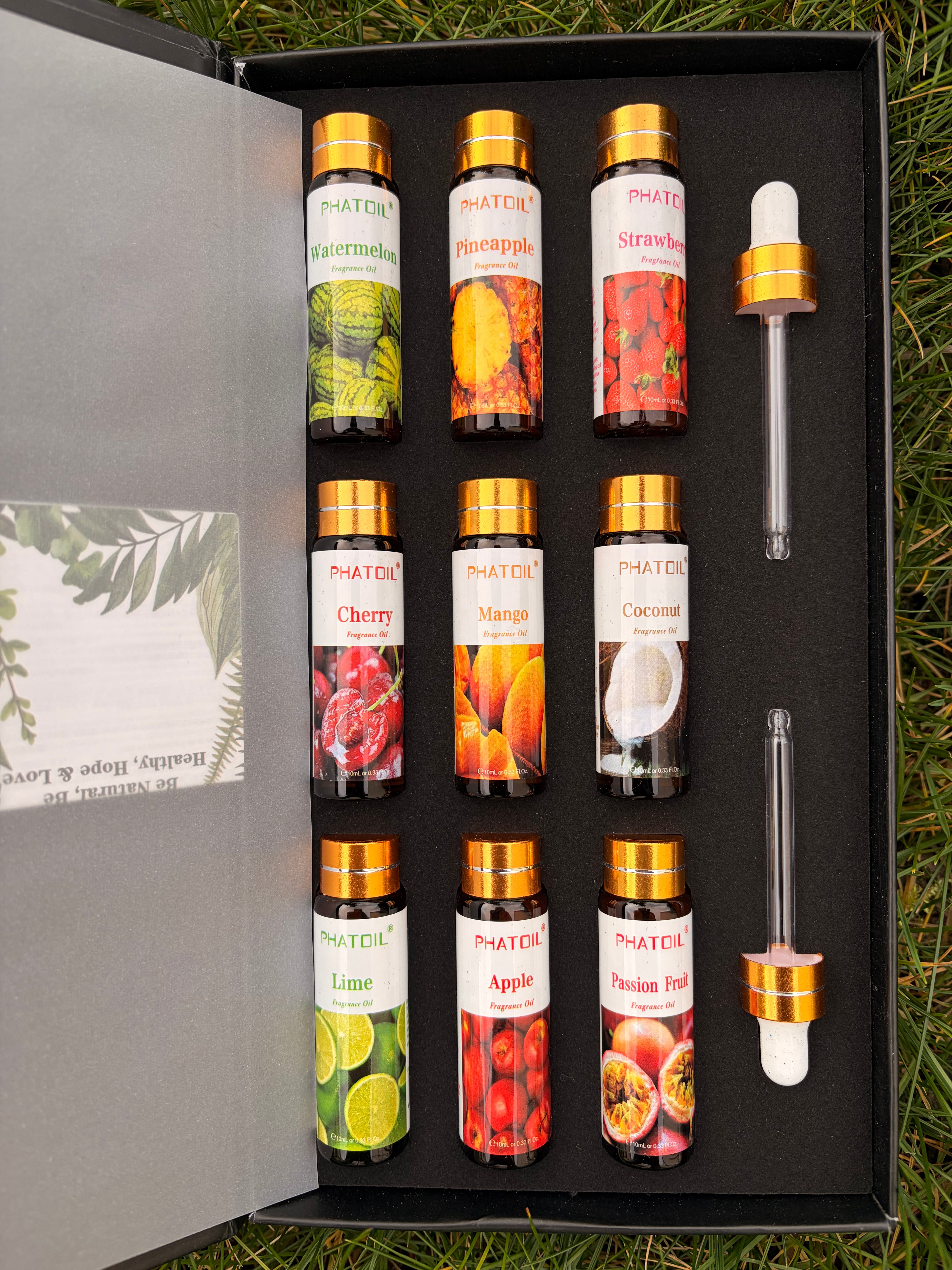 Coffret de 9 huiles parfumées - 10ml