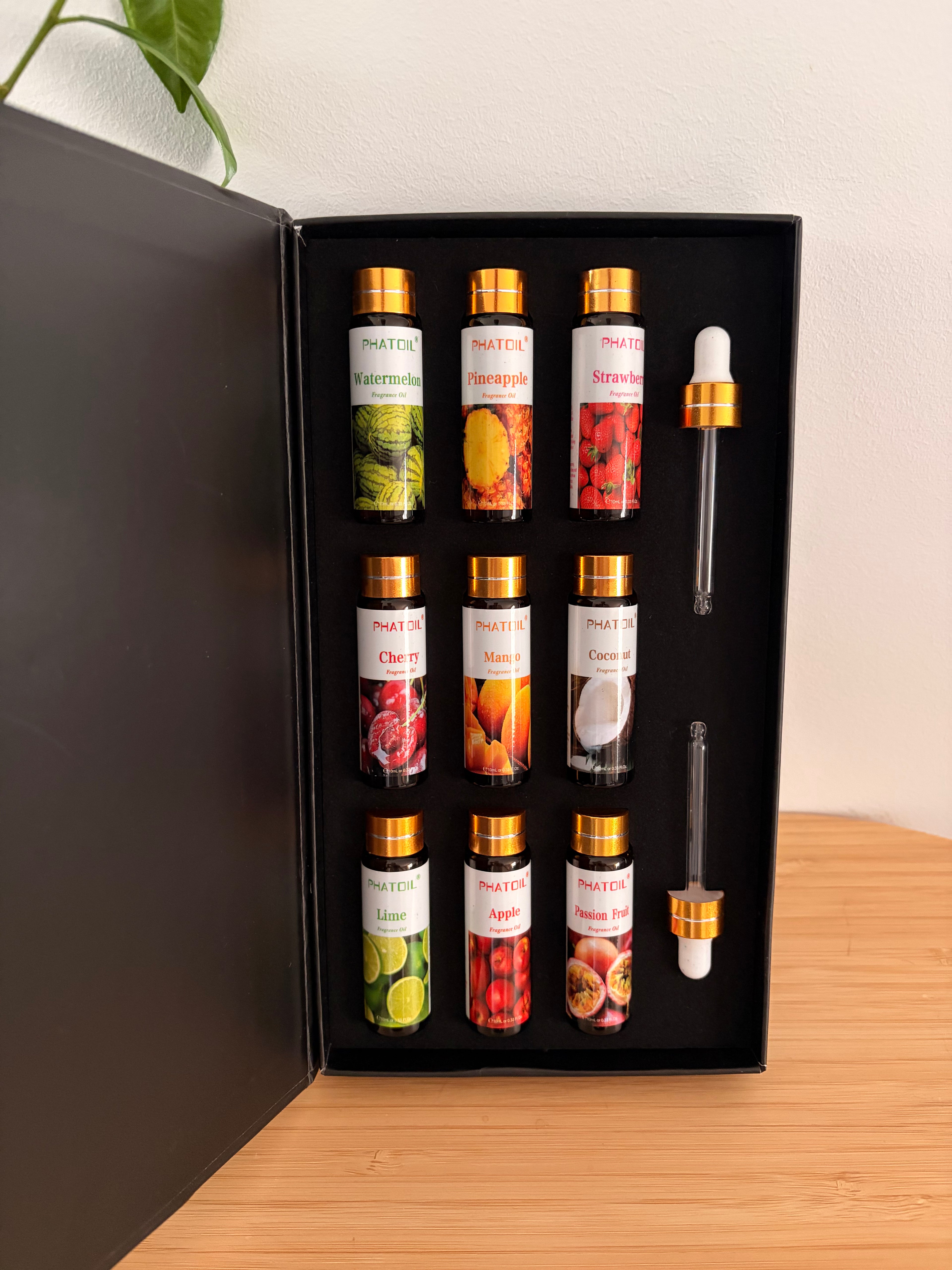 Coffret de 9 huiles parfumées - 10ml