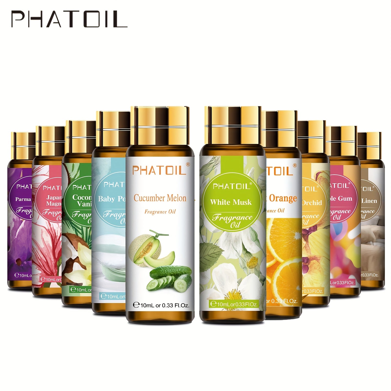 Floral & fruity essential oils - 10ml/0.338fl.oz