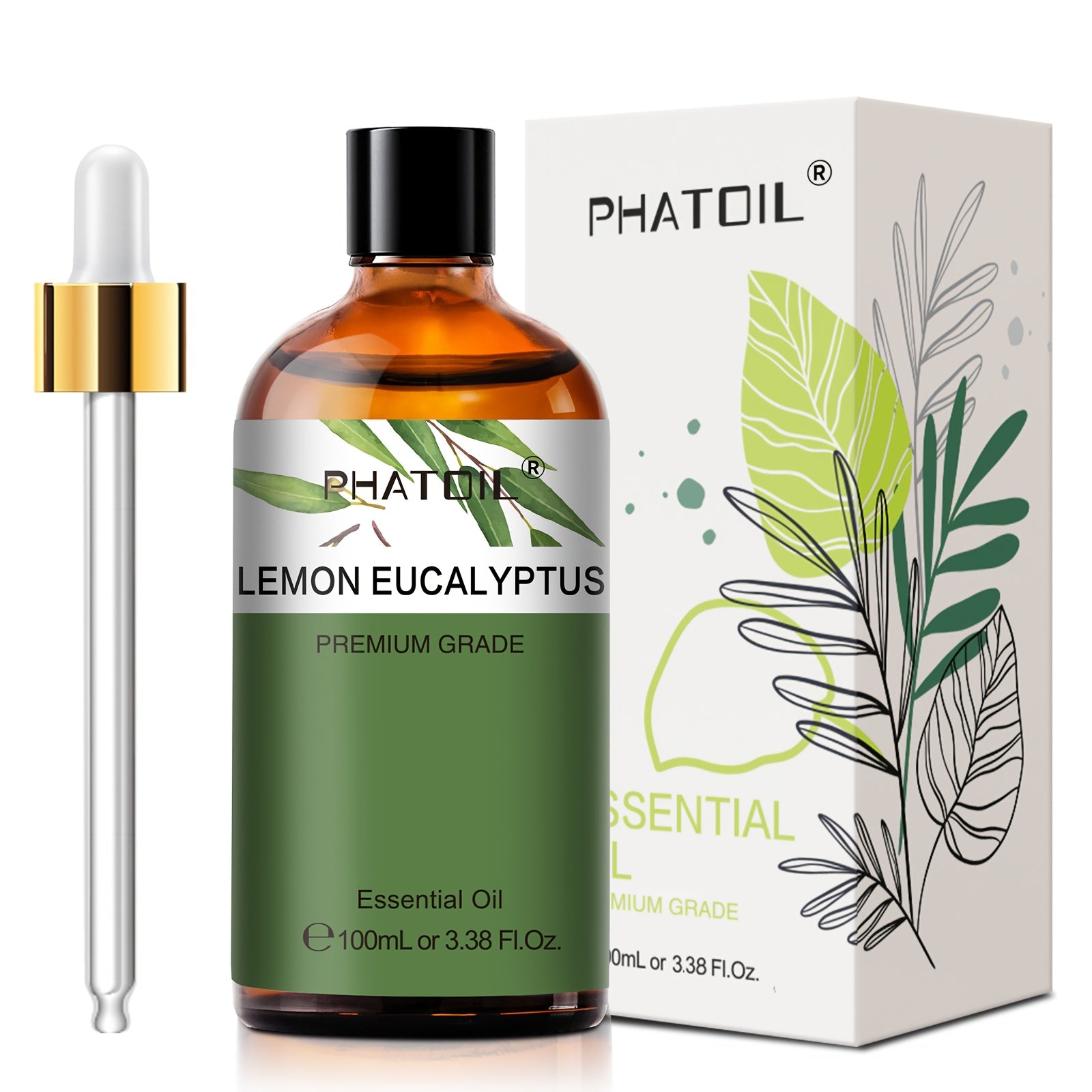 Premium Lemon Eucalyptus Essential Oil - 100ml/3.38fl.oz