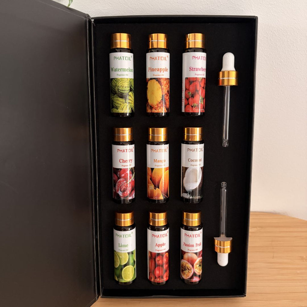 Coffret de 9 huiles parfumées - 10ml